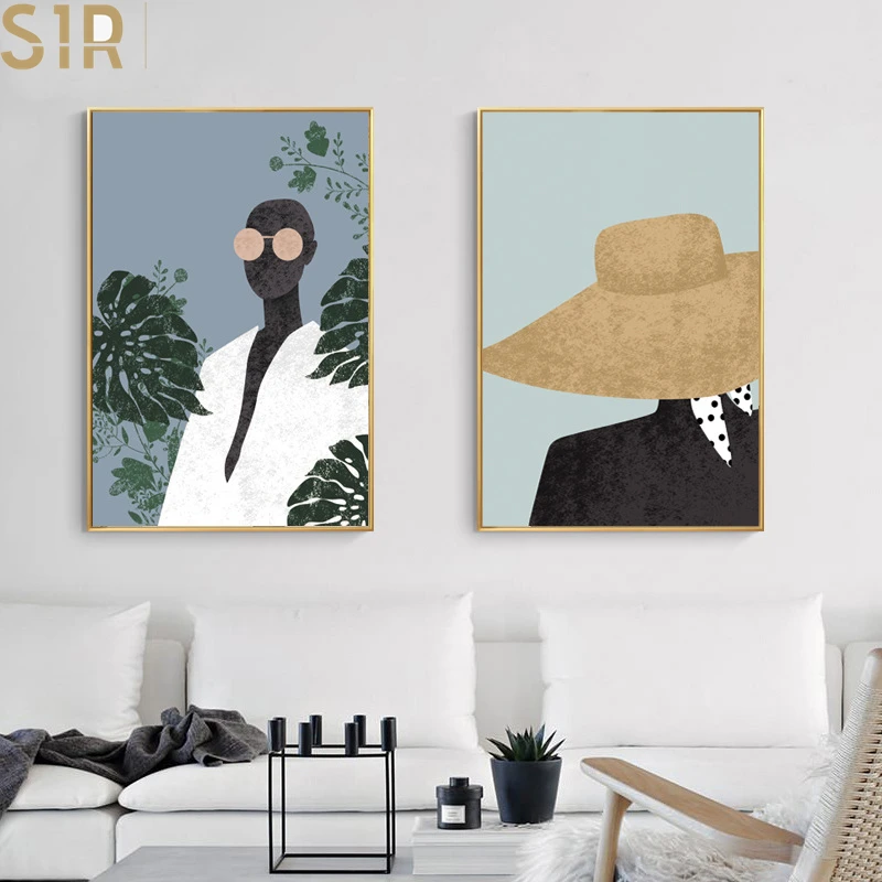 

Nordic Light Luxury Instagram Style Fashionable Girl Architectural Decoration Minimalist Art Picture Home Decoration Poster