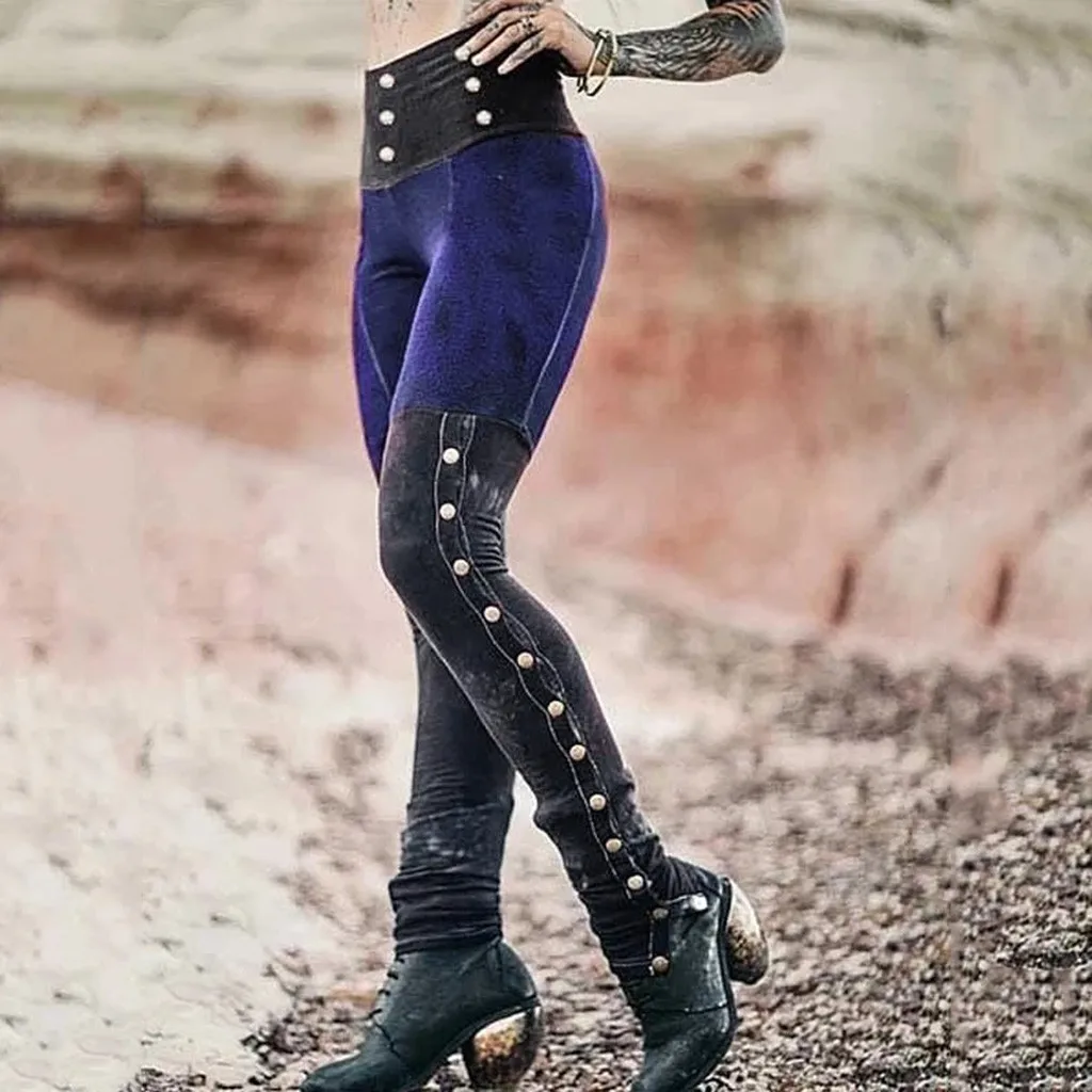 Брюки карго с высокой талией женские повседневные панковские забавные штаны