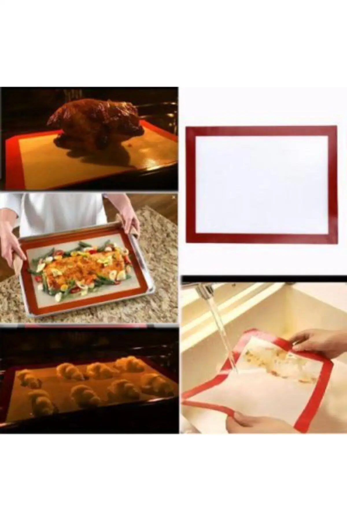 

Можно запекать самосмазывающийся силиконовый коврик для выпечки-тесто на silpathi (30x40)