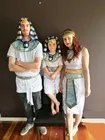 Детский карнавал, египетский фараон, стандартные костюмы для женщин, мужчин, девочек, пар, Семейные костюмы