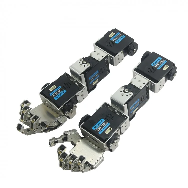 

Humanoid Robot Left Hand Right Hand Arm with Fingers Manipulator & Servo for DIY Robotics