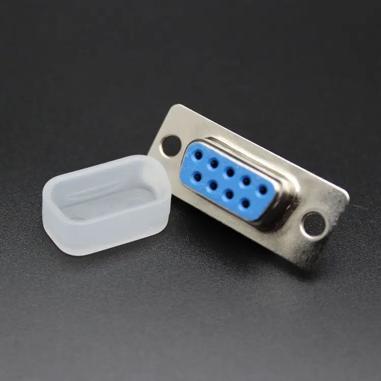 100pcs DB15 / DB9 VGA  male protection dust cap for computer screen Digital HD cable  / plug / cover / set  free shipping ELINK