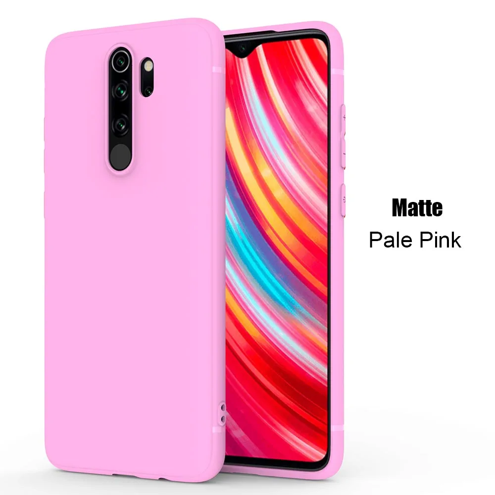 Matte Pale Pink Матовый тонкий чехол для Redmi Note 8 Pro 7 6 pro 5 Redmi 7A 8A 6A K20 высококачественный гибкий мобильный чехол для телефона - Цвет: Matte Pale Pink