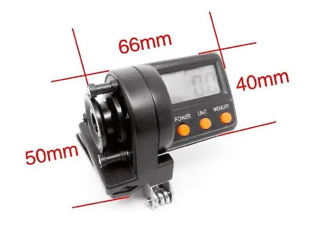 

999.9M Fishing Line Counter For Night Fishing Electronic Digital Display Fishing Line Depth Finder Counter feeder Fishing Gear