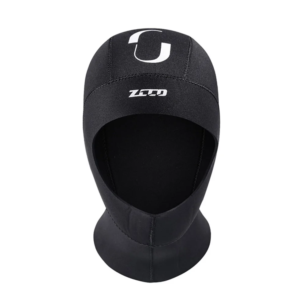

Sun Block Snorkeling Hat Cap Keep Warm Diving Hood Full Face Mask Head Cover for Surfing Swimming - Size (Black)