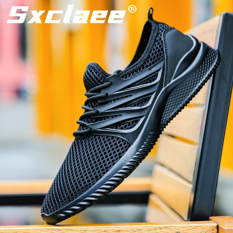 

Sxclaee Fashion Casual Shoes Light and Breathable Single-layer Mesh Sneakers Comfortable Non-slip Soft Cushioning Sports Shoes