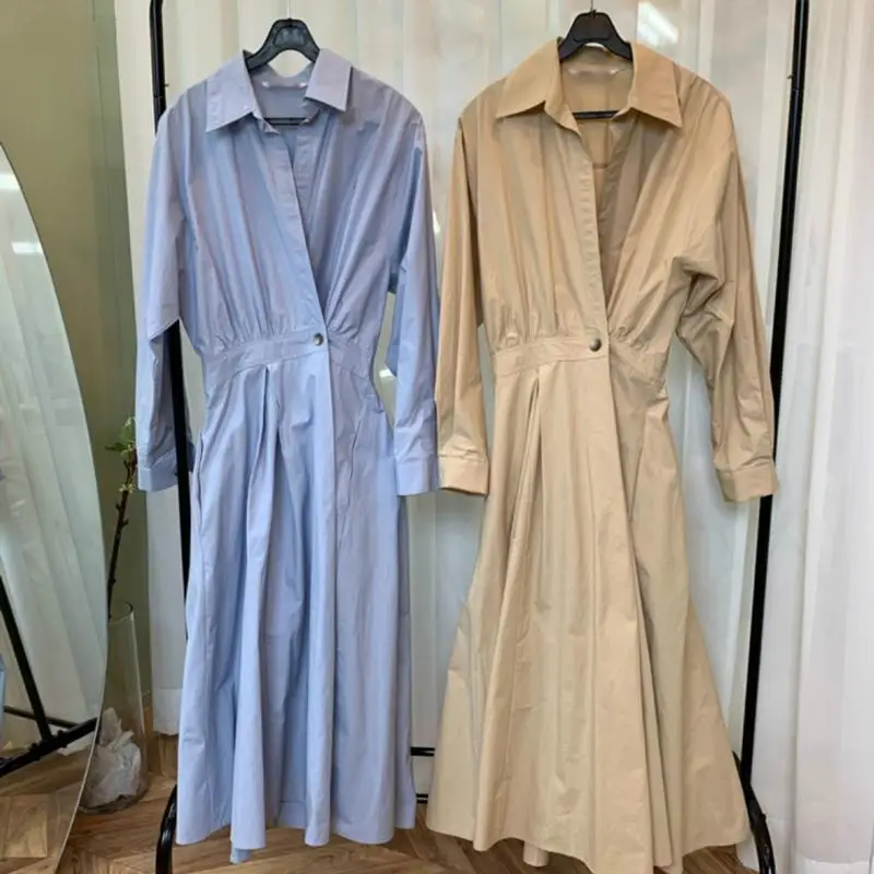 

Korean Shirt Cotton Dress Women Fall 2020 Spring Ladies Dresses Long Sleeve Casual Dress Vestidos Robe Femme Vestido Mujer