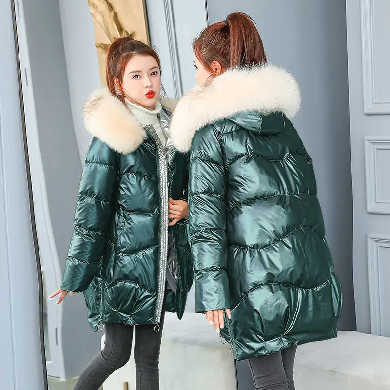 New Fashion 2022  Fur Collar Winter Jacket Women Winter Wear High Quality Parkas Outwear Women Coats Women Clothing