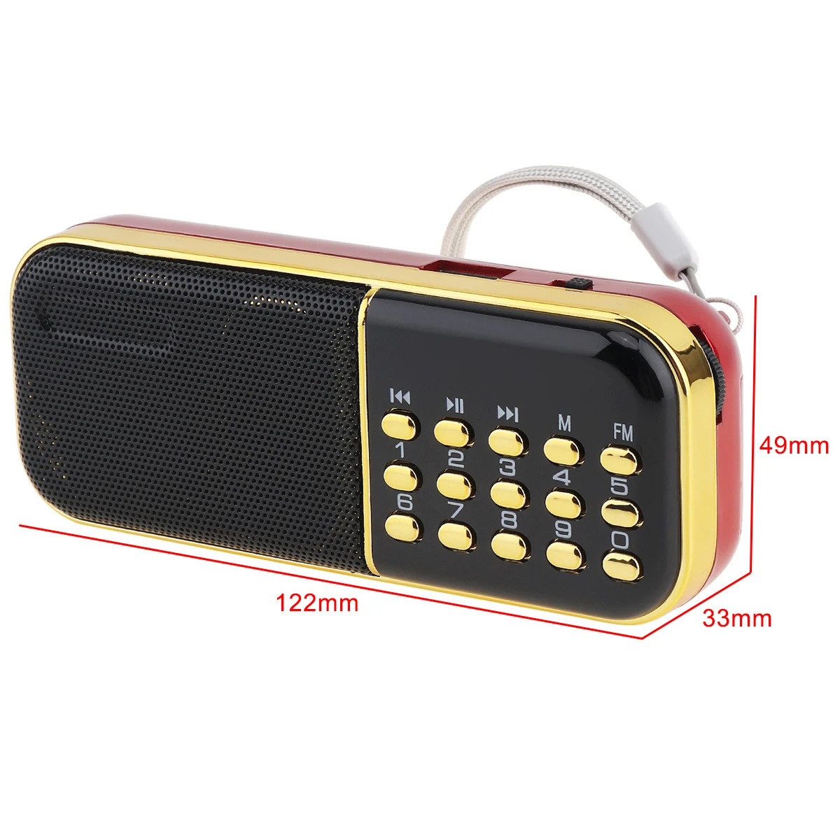 Портативное красное радио E28 миниатюрная аудиокарта динамик FM-радио с разъемом