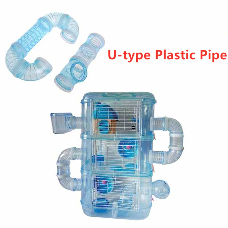 

Игрушки для хомяков, маленькие игрушки для домашних животных, u-образные трубы, пластиковые игрушки для игр, Обучающие внешние игрушки в фор...