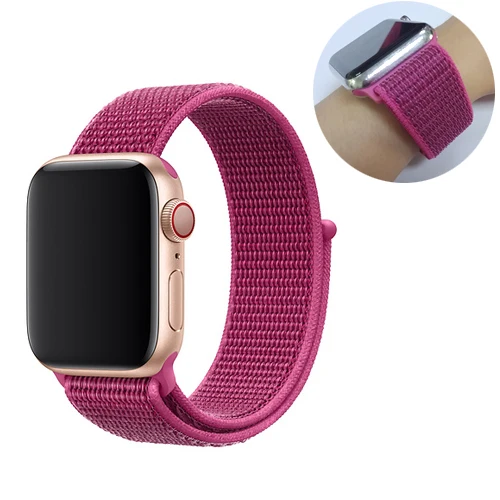 31 Ремешок для спортивных часов для apple watch, ремешок 42 мм, 38 мм, версия apple watch 5/4/3/2/1 наручных часов iwatch, ремешок 44 мм 40 мм двухслойный нейлоновый переплет ремешок для часов - Цвет ремешка: 31