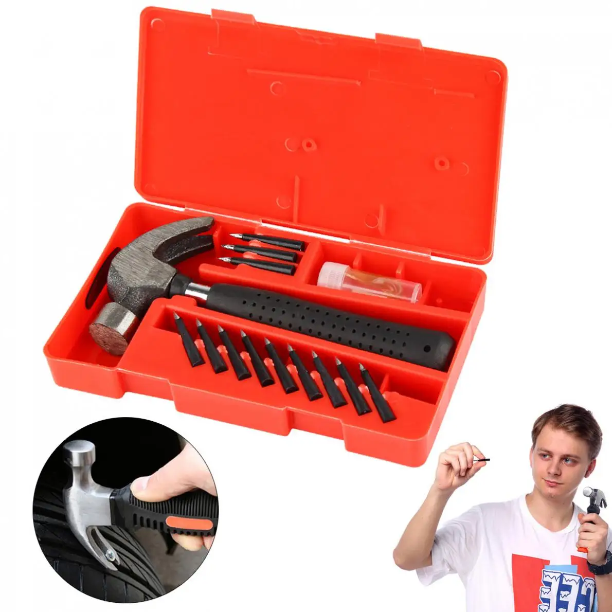 12 шт. универсальное железо хромированная Автомобильная вакуумная шина аварийный