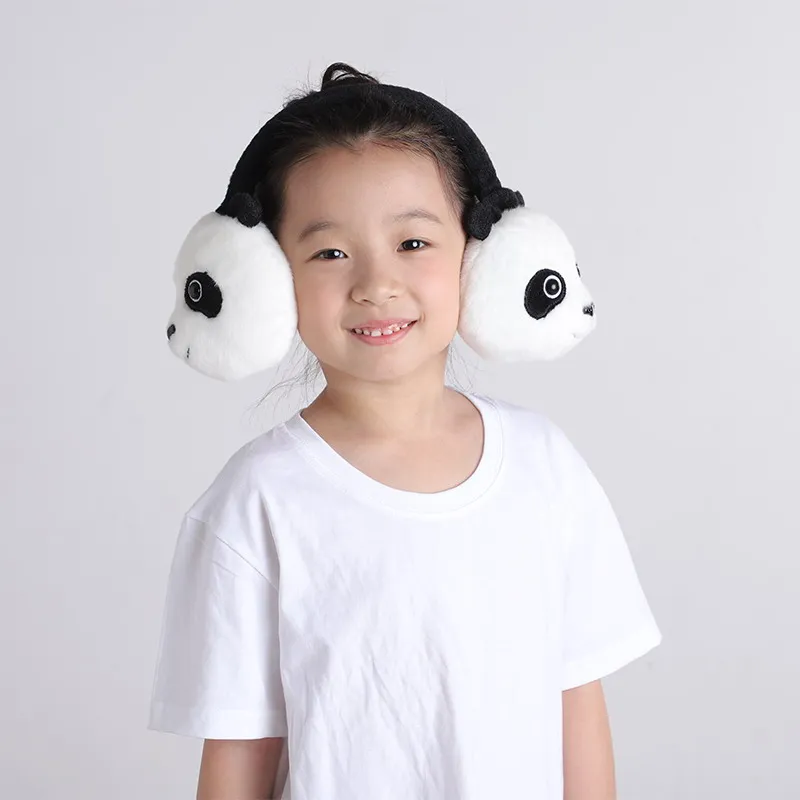 

Kids Boy Girl Winter Ear Warmer Panda Earmuffs 3D Muffs Earflap Headband