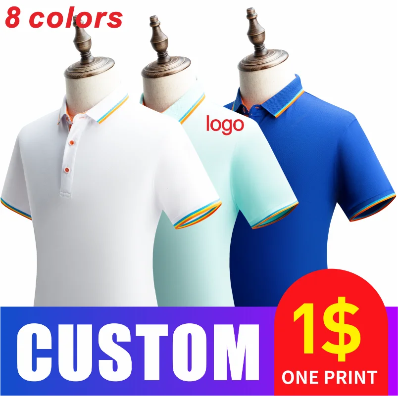 Summer Casual Men And Women Short-Sleeved Polo Shirts Custom Logo Embroidery Printing Personalized Design Tops