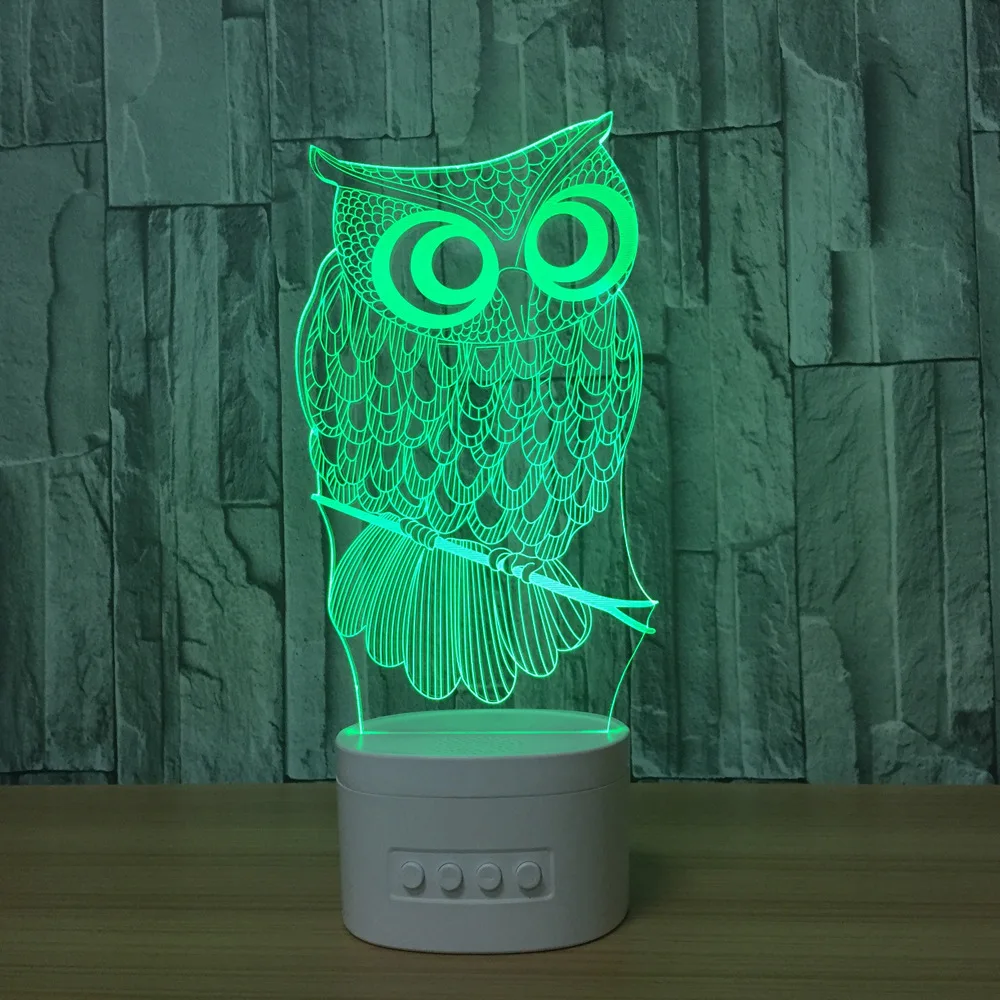 Новейший 3D ночной Светильник пять цветов электронный продукт usb bluetooth динамик