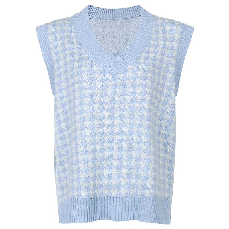 

Knitting Vest Woman Hooded Sweater Jumper Women Winter 2021 Female Pullover Neck Up Tops Pull Femme Hiver Chaleco Punto Mujer