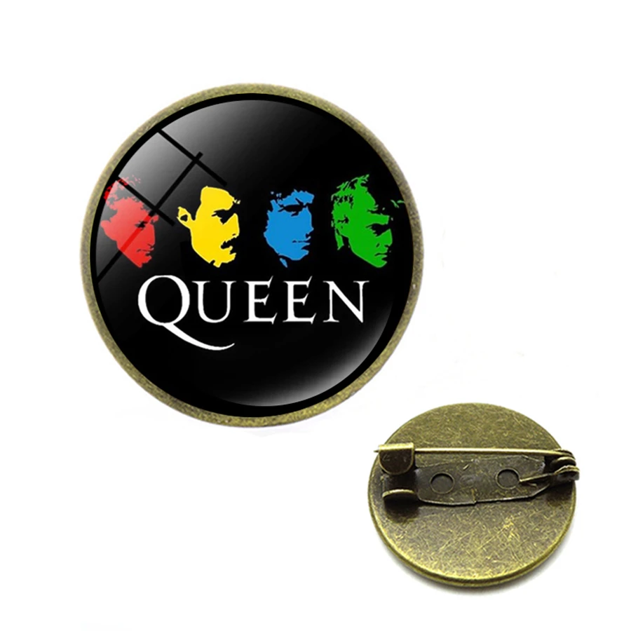 Мода поп и Рок Королева группа Броши ручной работы королева эмблемы-шпильки на