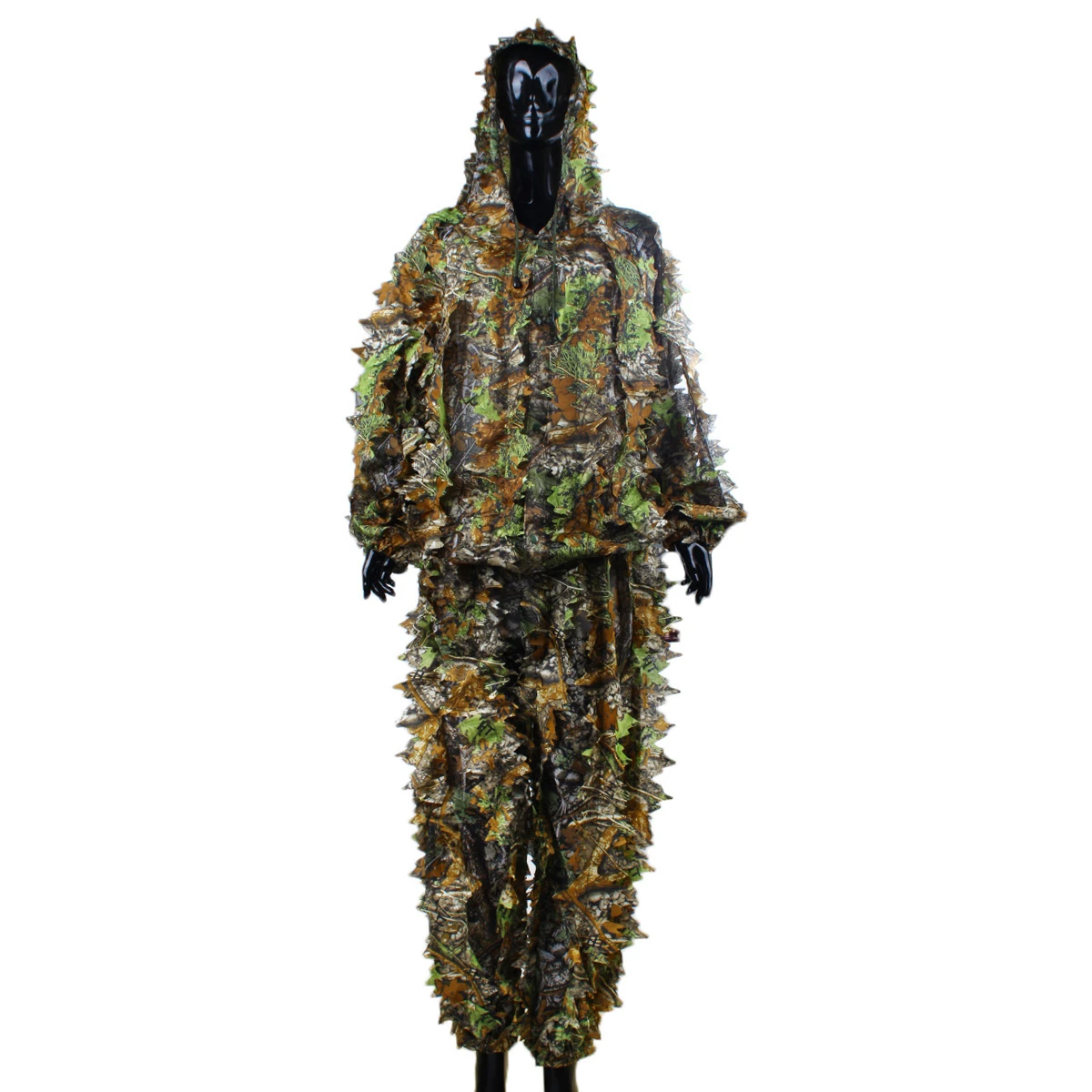 Охотничий костюм Ghillie 3D Кленовый лист бионические маскировочные костюмы Yowie Sniper