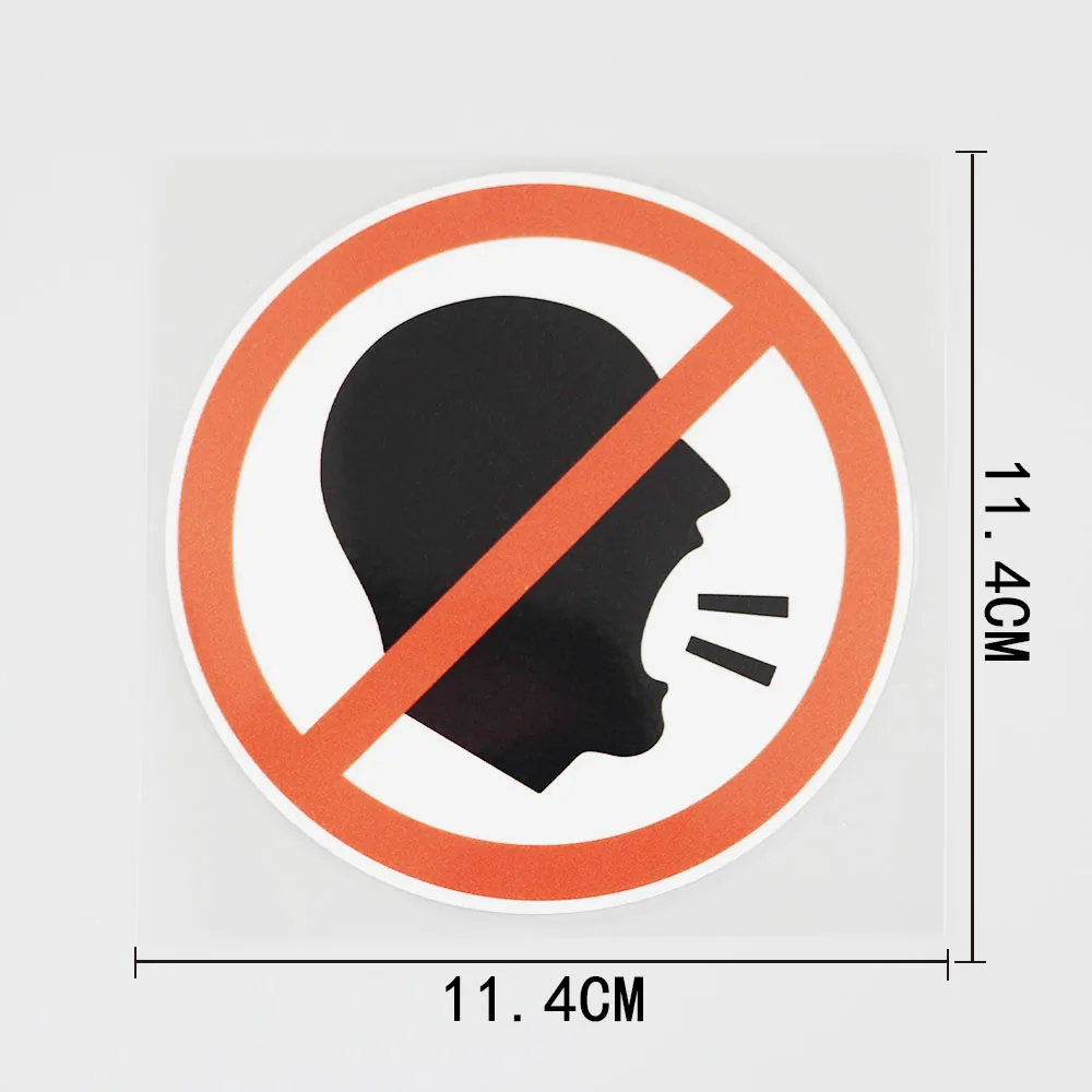 RuleMyLife 11.4cmx11. 4CM шум здесь запрещен ПВХ Наклейка Автомобильные наклейки аксессуары