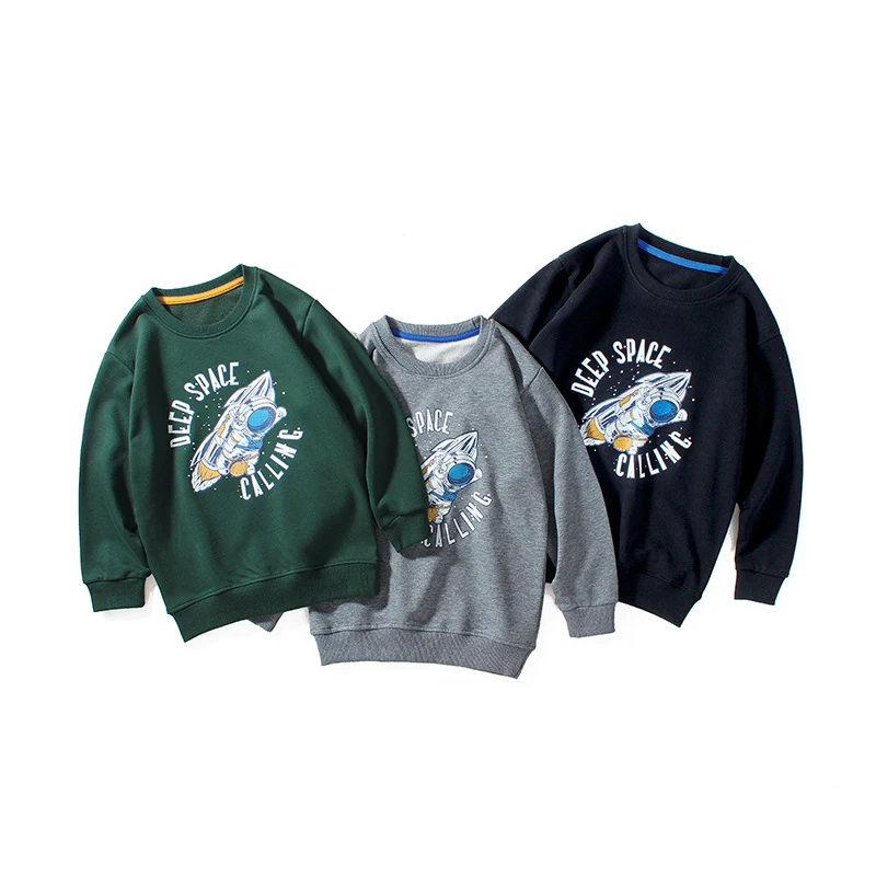 

2022 Spring Autumn Boys Sweatshirt Fashion Children Cotton Cartoon Print Tops Clothing Korean Clothes Kids Long Sleeve Pullover