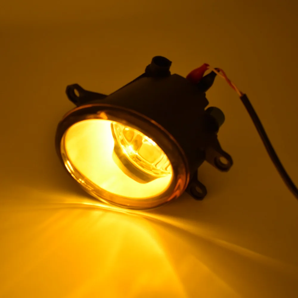 2 шт./компл. левый + правый 3000K желтый объектив противотуманная фара RH LH сторона для