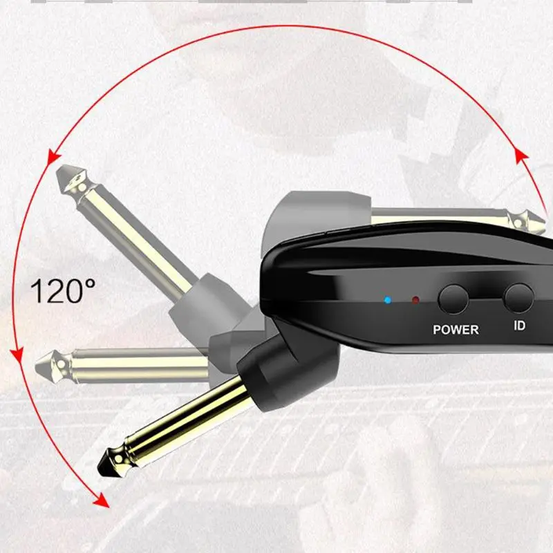 

5.8 GHz Wireless Guitar System - Rechargeable Electric Digital Audio Guitar System Transmitter Receiver Set Electric Guitar Bass
