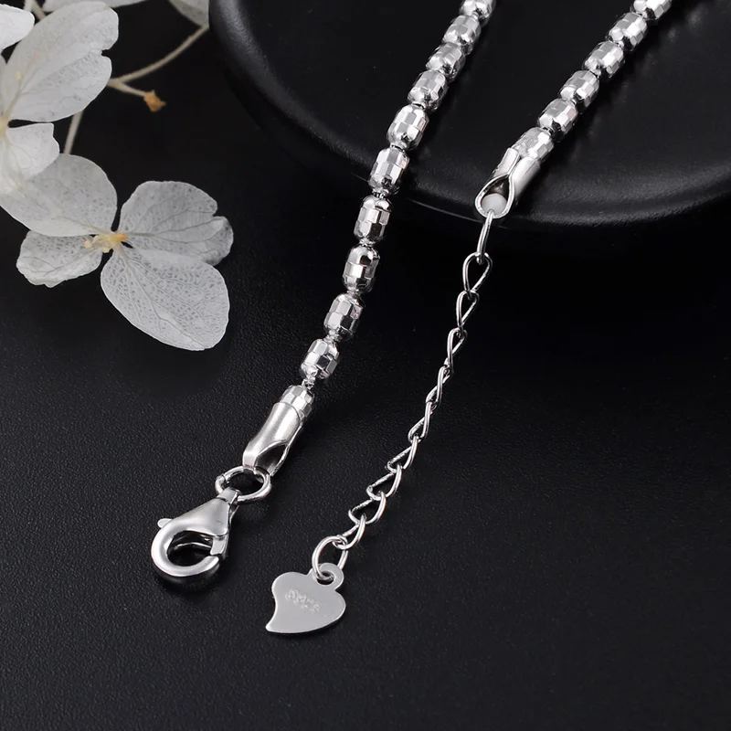 

15.5 Cm Hand Chain Fashion Bracelet for Women Wholesale Jewelry Solid Silver Waist Bead Luxury Chain Adjustable Wedding Bracelet