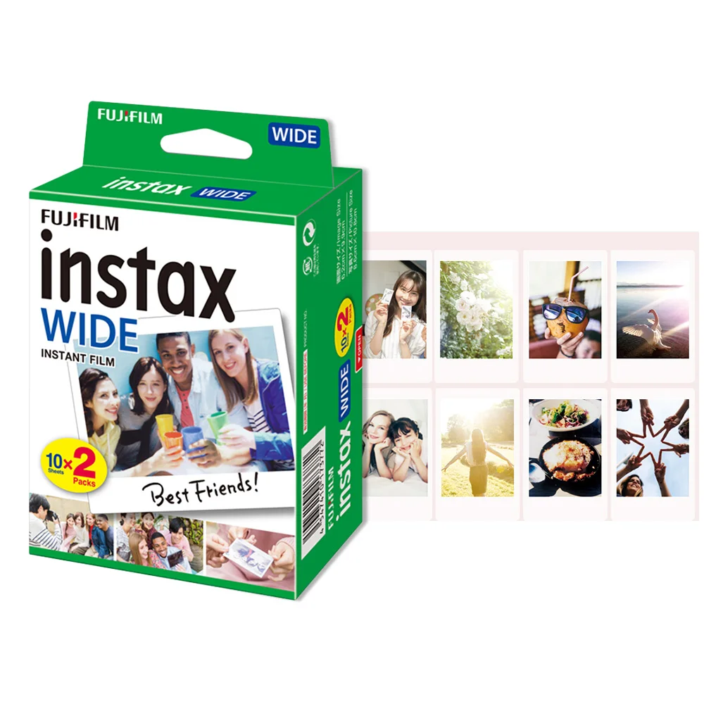 Подлинная Fujifilm Instax Wide Film White 200 для Fuji Instant широкоугольный фотоаппарат|Фотоплёнка|