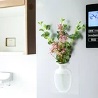 Силиконовая клейкая ваза, наклейки на стену, окно, холодильник, цветочный горшок, Цветочный контейнер, наклейки, съемные украшения для дома и офиса