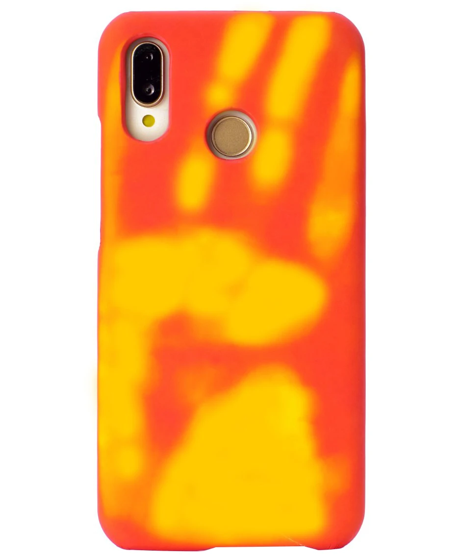 Модный чехол для телефона с датчиком температуры и индукцией мягкий силиконовый