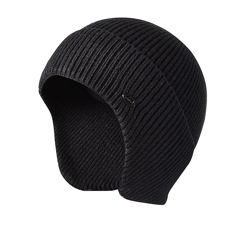 

Faux Rabbit Cashmere Add Fur Brim Winter Hats Beanies Hat For Men Women Wool Caps Bonnet Knitted Hat