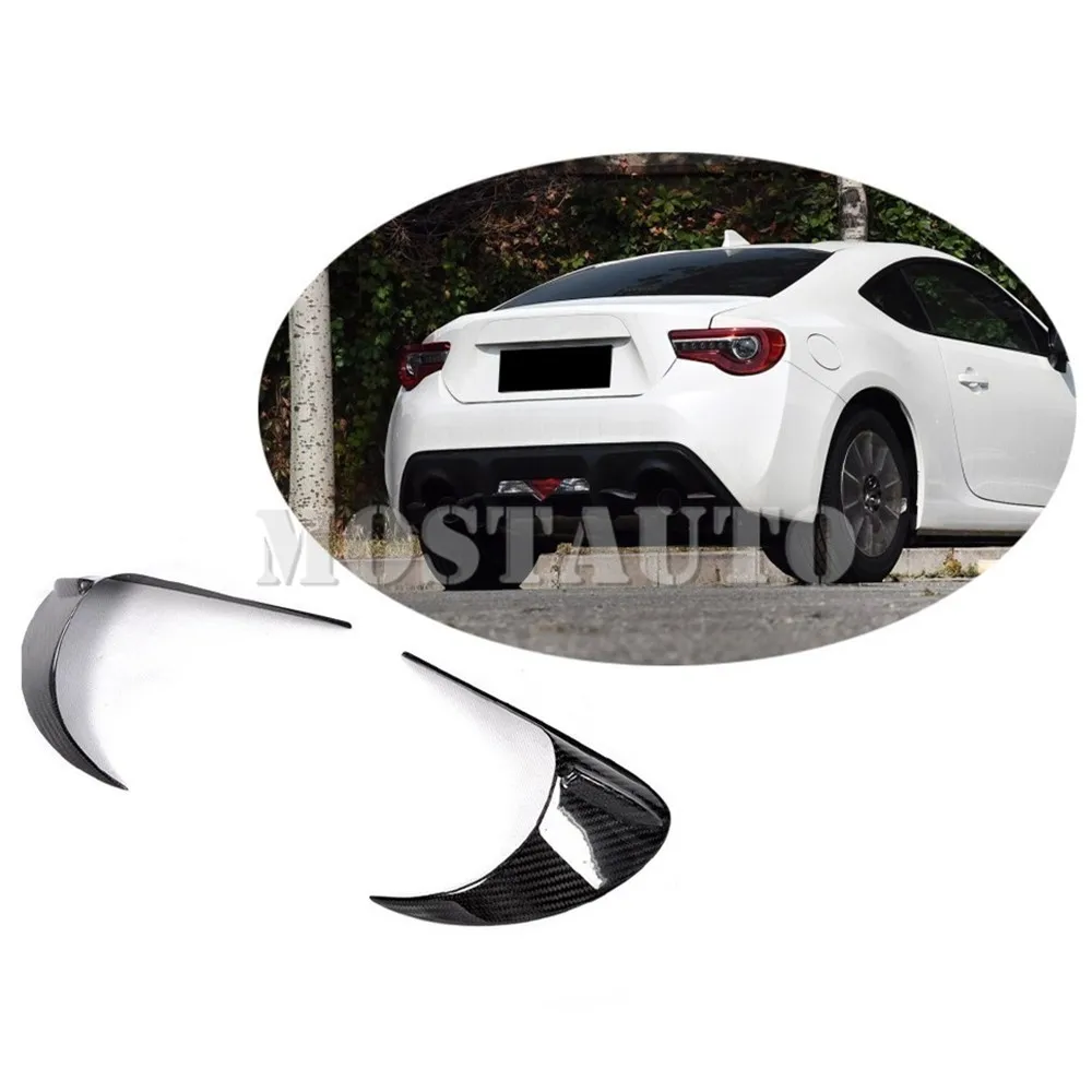 For Toyota 86 GT86 Scion FR-S Real Carbon Fiber Exterior Tail Light Eyebrow Eyelid Cover Trim 2012-2020 Car Accessories