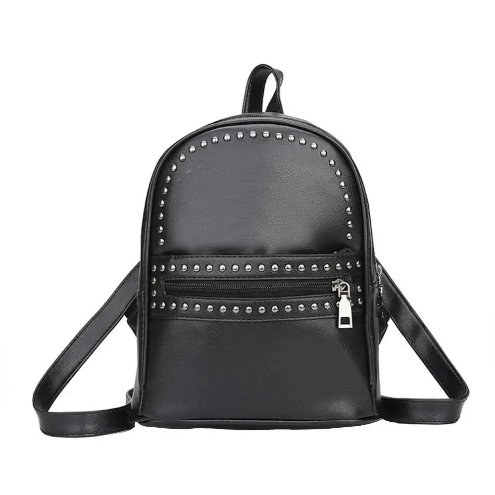 Простой кожаный рюкзак mochila, женский рюкзак на молнии, рюкзак, Студенческая сумка, женские большие повседневные дорожные сумки, mochila feminina sac - Цвет: 02