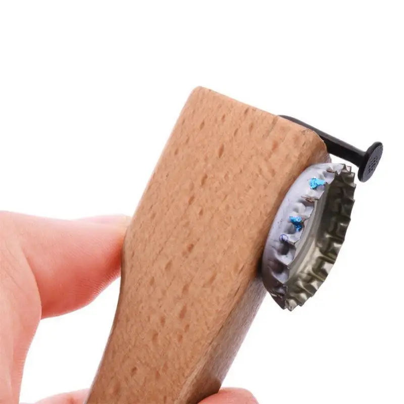 

Creative Nail Beer Opener Wood Opener Refrigerator Sticker MagneticAlly Absorbed Soda Starter Fun Opener drink opener