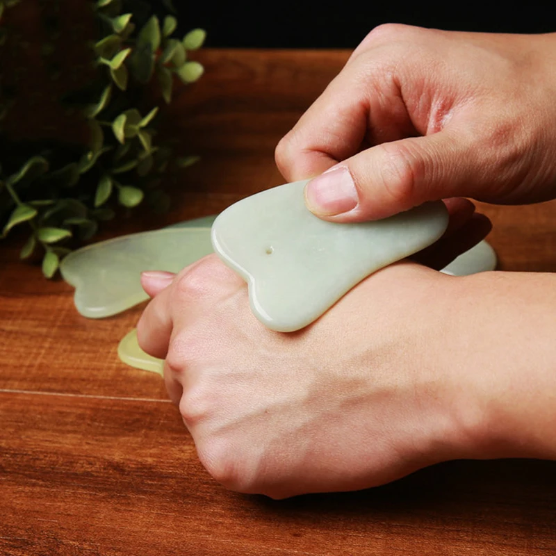 

Natural Jade Stone Gua Sha Scraping Board Body Care Massage Tool Spa Acupuncture Scraper Removal Tool For Back Face Arm Leg