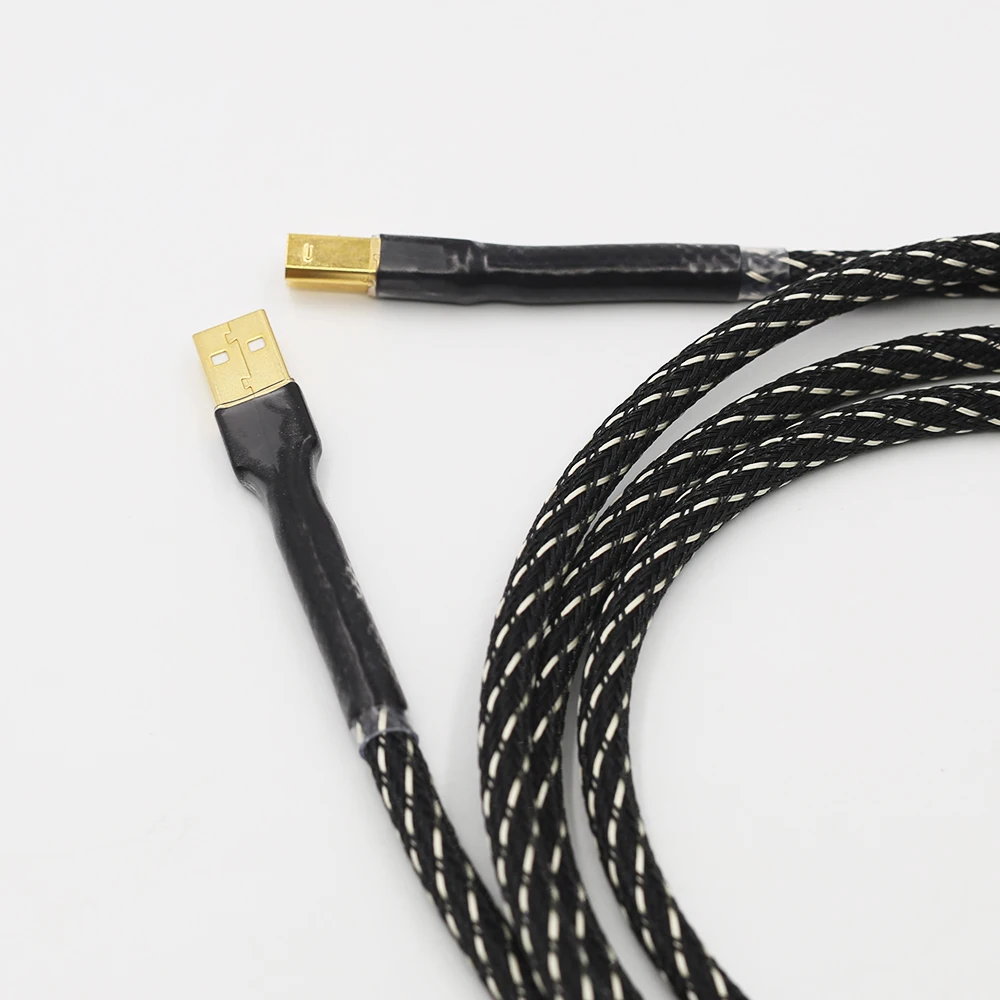 Hifi USB кабель высокого качества тип А-Тип B Hifi кабель для передачи данных для декодер DAC звуковая карта аудио кабель ЦАП линии передачи данных