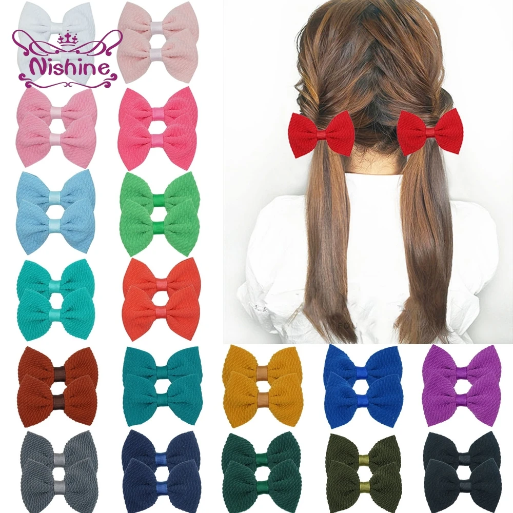 

Банты ручной работы 5 шт./лот 7*5 см, зажимы «Утконос», модные детские челки, заколки для волос, милые детские аксессуары для волос, подарки на д...