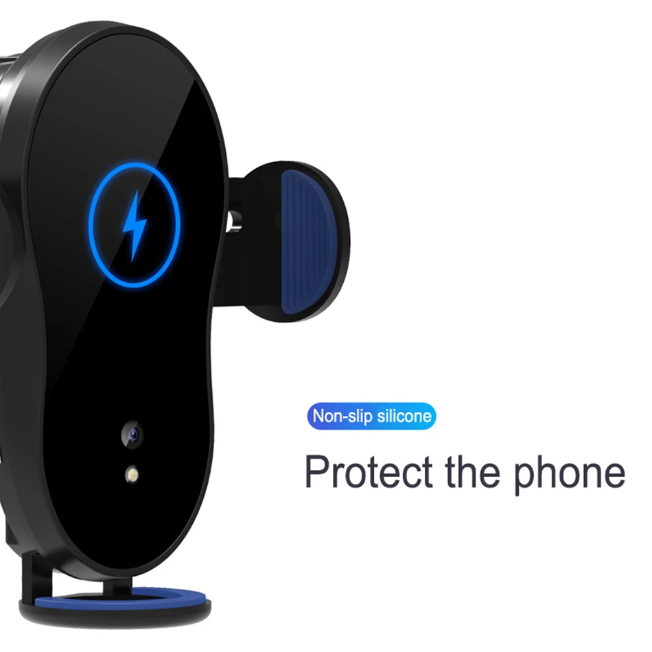 15w Fast Car Wireless Charger Auto Sensor Clamping Qi for IPhone 11 Pro Max X Charging Phone Holder | Мобильные телефоны и