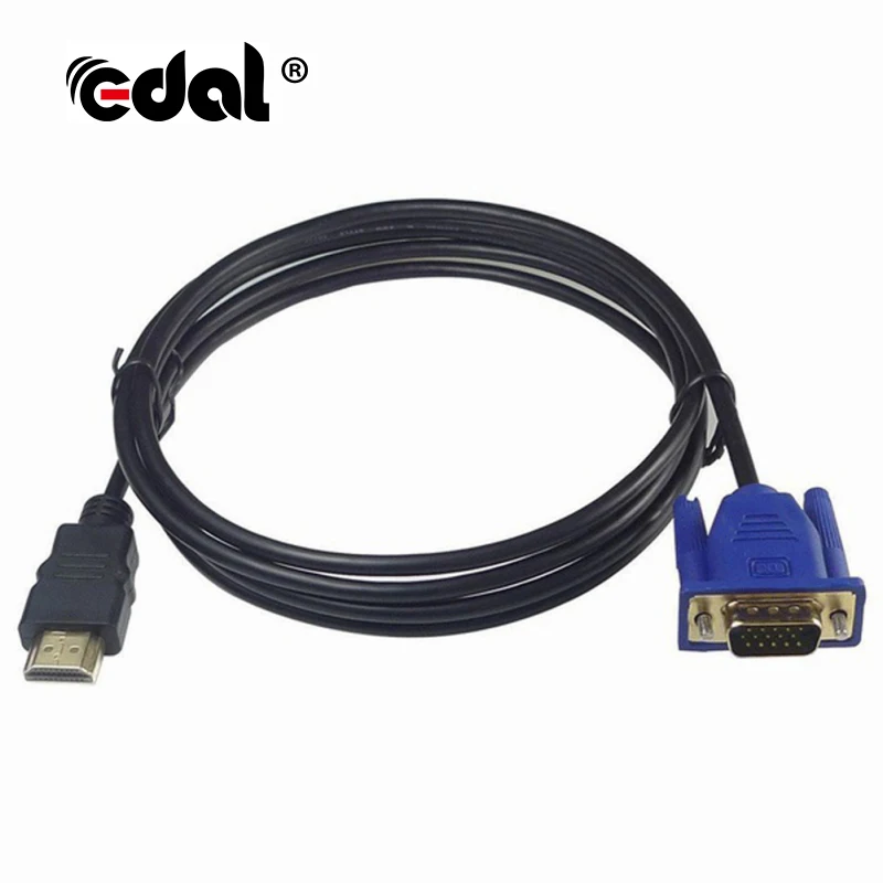 EDAL 1 8 м HDMI-кабель адаптер HDMI-VGA цифровой 1080P HD с внешней аудиосистемой
