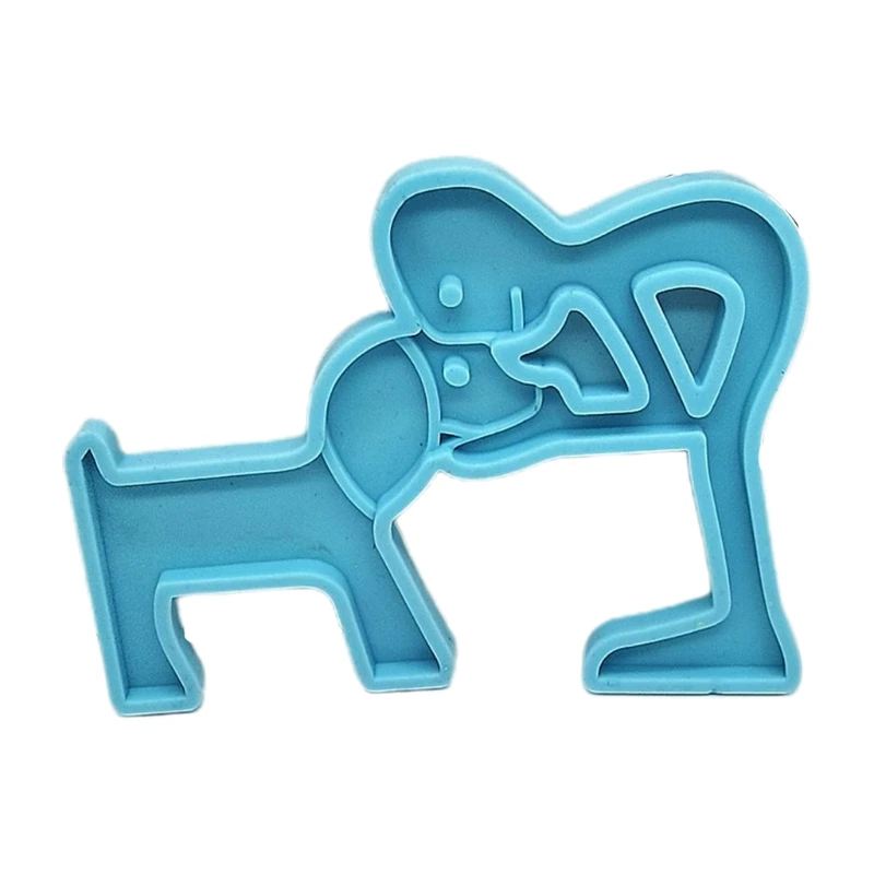 

Dog's Kiss Keychain Epoxy Resin Mold DIY Crafts Jewelry Pendant Silicone Mould