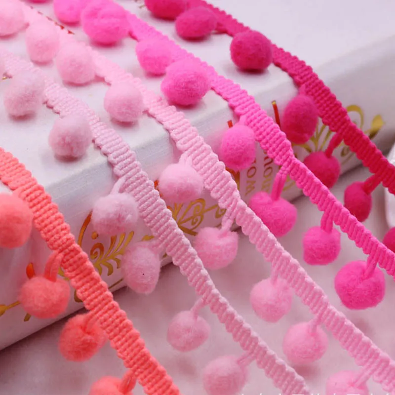 

Помпонами мяч кружево с помпонами и кисточками лента с бахромой Красочные 10 мм широкий Ленточки DIY Швейные Ремесло одежда ткани ручной работы