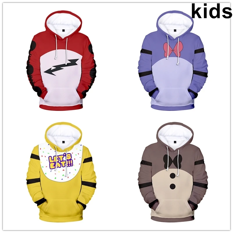 

Children's/Kids Hoodies Five Nights at FNAF 3D Printed Hoodie Sweatshirt Boys Girls Bear kawaii Jacket Coat Children Hoodies