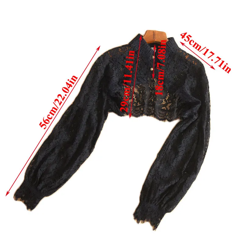 

Fake Collar Ruffles Classic Women Cotton Lace Women Diamond Europe And The United States Retro Flower Diamond Collar Artificial