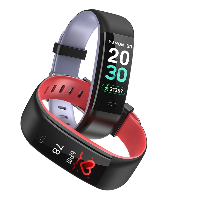 

Y59 Smart Wristband Fitness Tracker Bracelet Band Health Tracking Heart Rate Blood Pressure Monitor IP68 Waterproof for Men