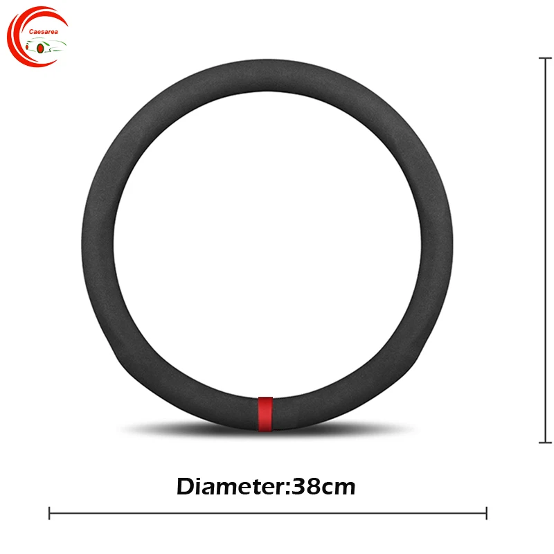 

Black Top Leather Antiskid Car Steering Wheel Cover For Volvo XC90 S80 XC60 S90 V70 V50 S40 V60 XC70 V40