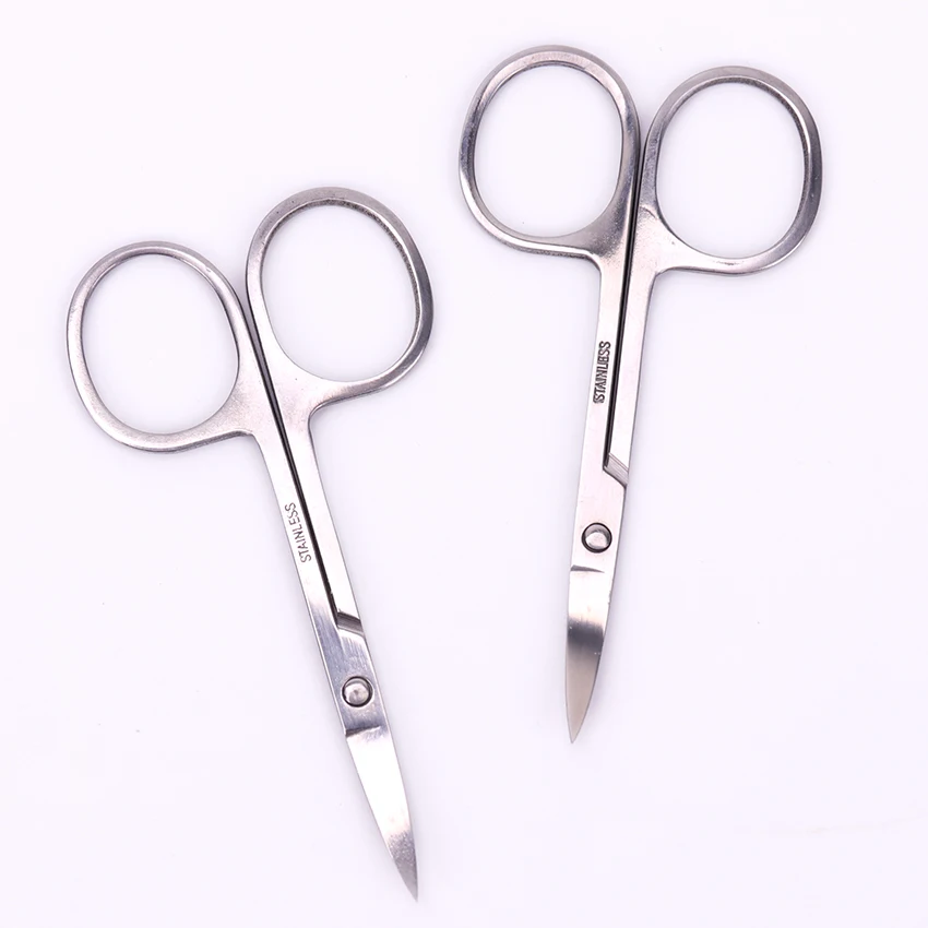 Ножницы для бровей триммер и ресниц ножницы носа нержавеющая сталь маникюрные