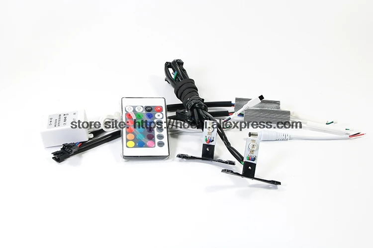 Высокое качество Многоцветный RGB 360 градусов демон светодиодный Halo кольца дьявол