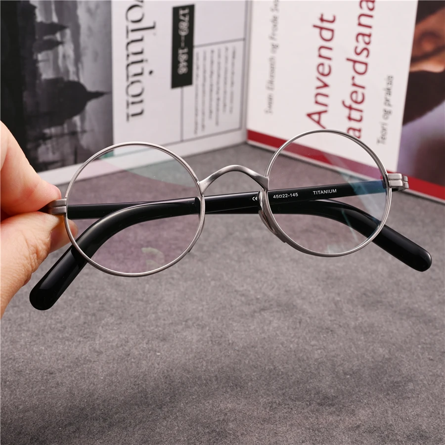 

Cubojue Round Reading Glasses Male Women +1.25 1.75 1.0 1.5 2.25 2.75 Titanium Eyeglasses Frames Men Vintage Nerd Spectacles 0