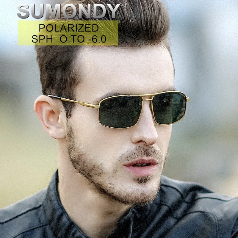 Солнцезащитные очки SUMONDY Dioptre от 0 до 6 поляризационные для близорукости мужчин и