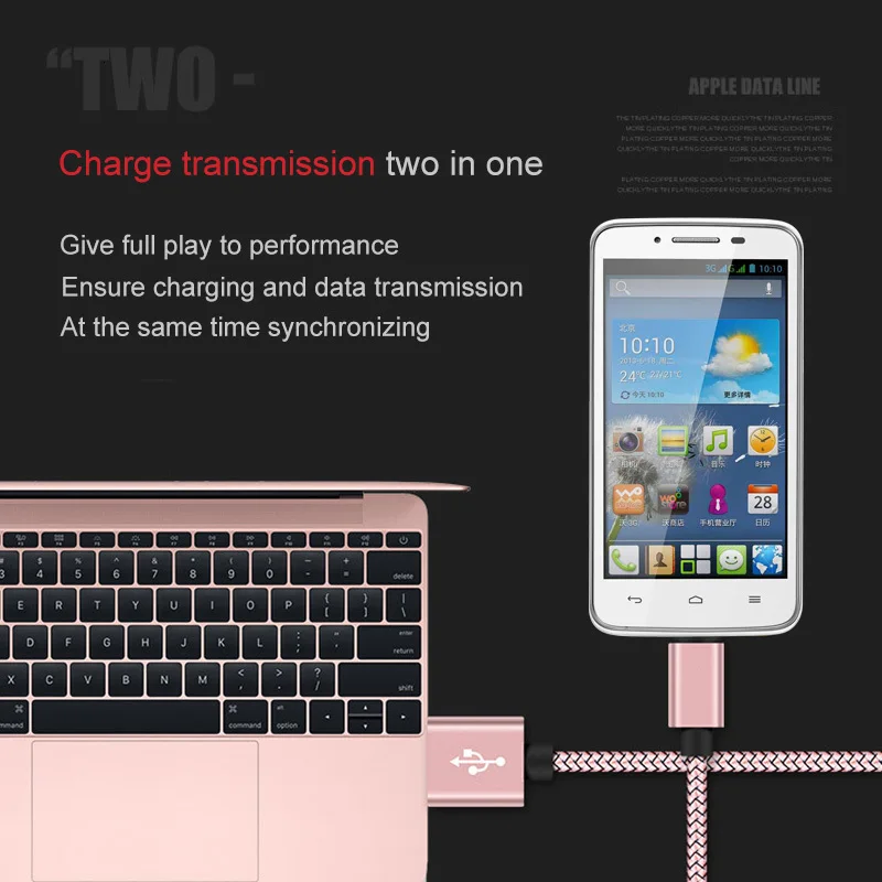 Кабель Micro USB Type-C для передачи данных 1 м | Мобильные телефоны и аксессуары